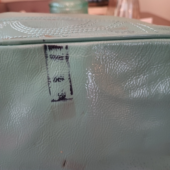 Coach Signature Patent Leather Hobo Shoulder Bag - Picture 6 of 9